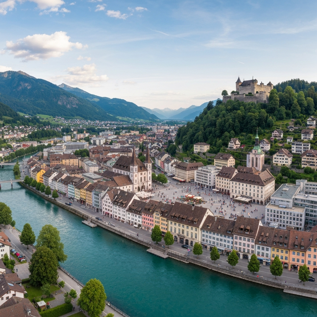 Vaduz Castle Aerial