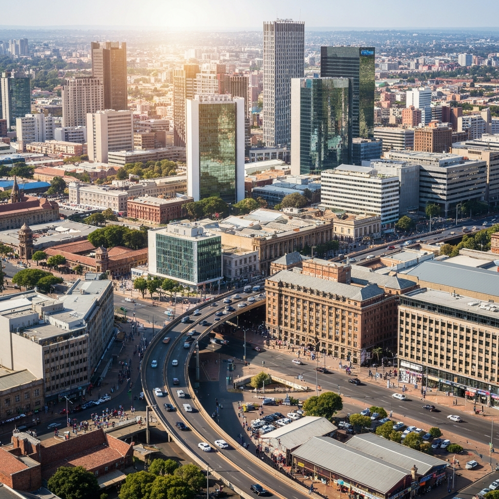 Johannesburg Cityscape from Above