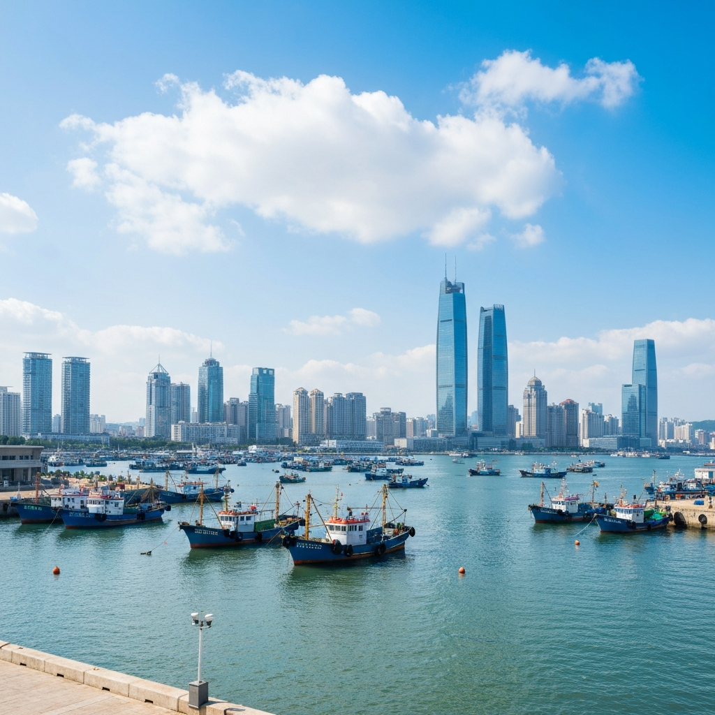 Qingdao Coastline Aerial
