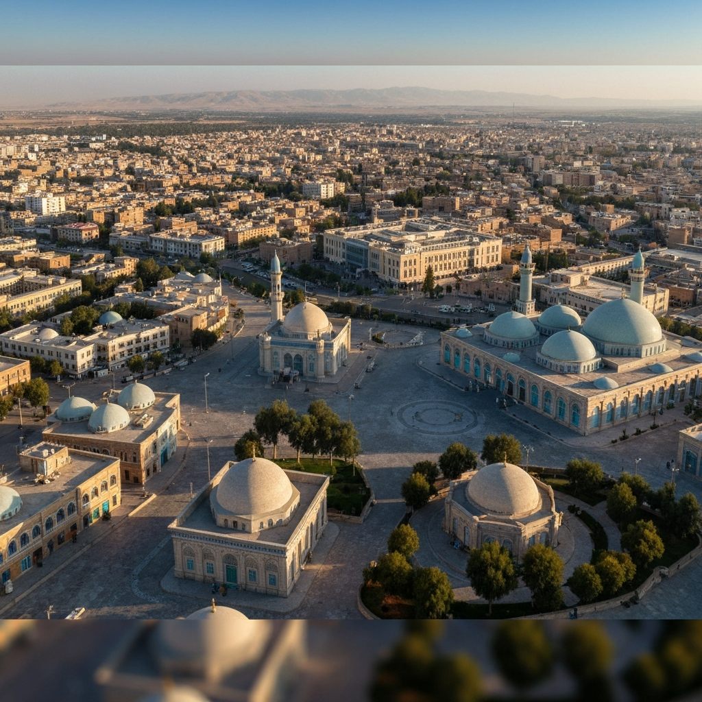 Qom to Tehran private jet route