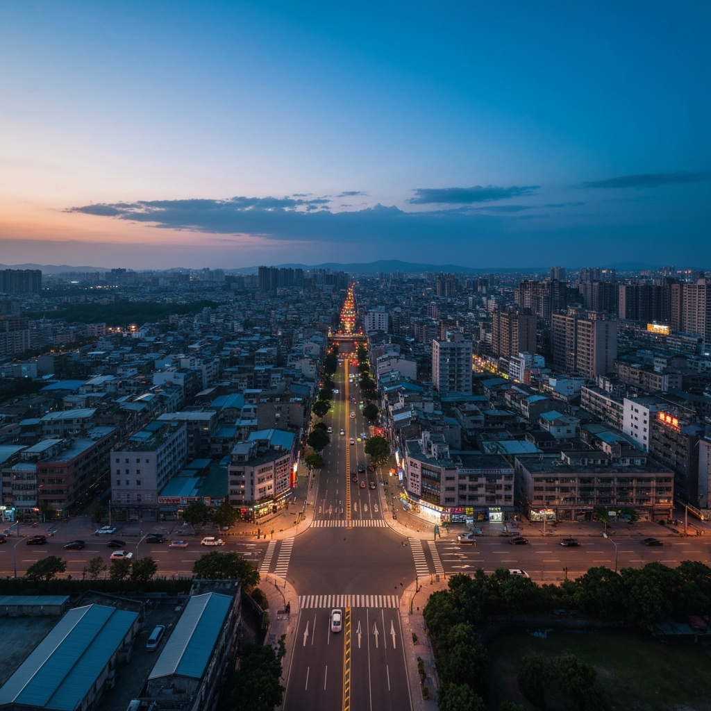 Wudang Mountains aerial photo