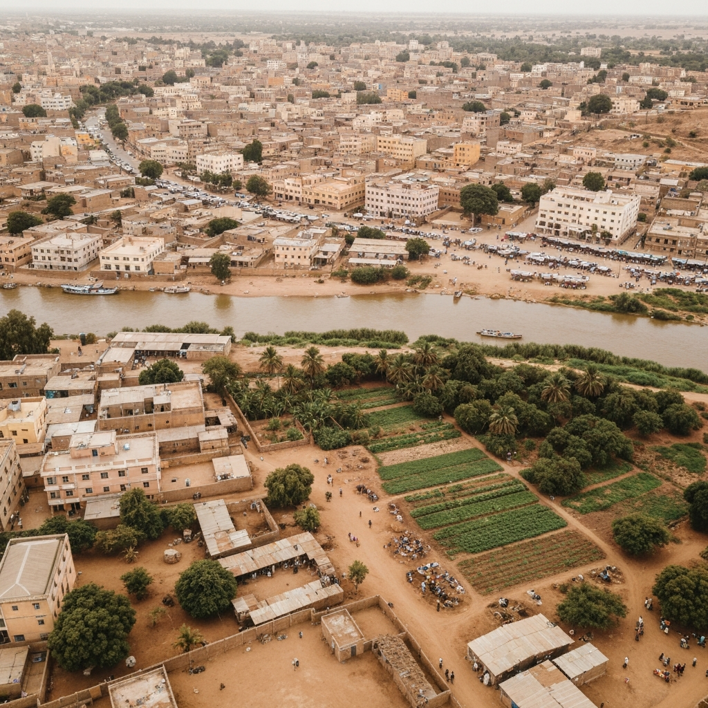 Niamey Aerial Arrival