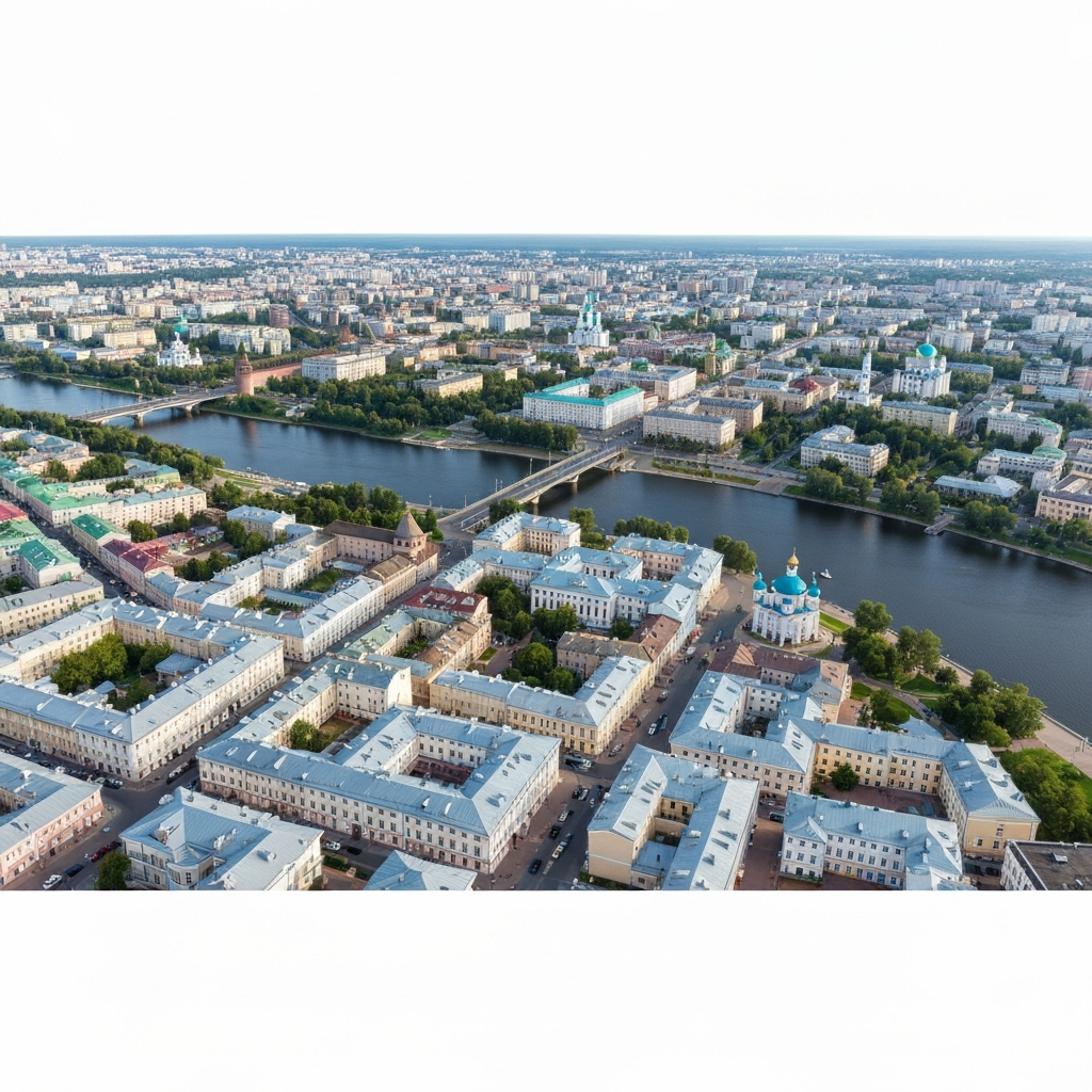 Aerial view of Kazan