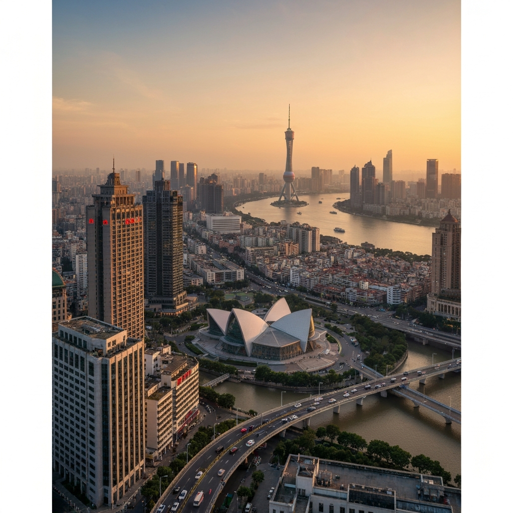 Guangzhou Skyline View