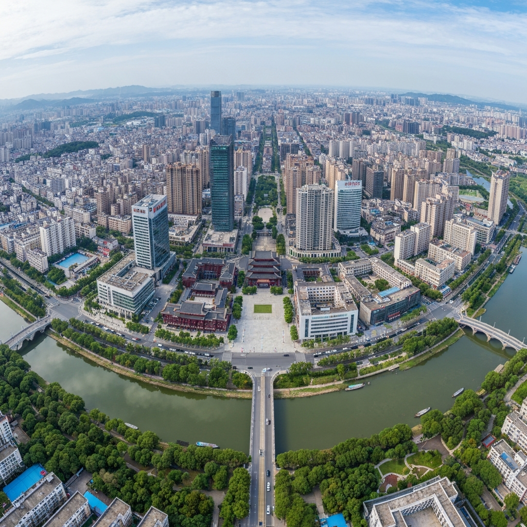 Aerial View of Liuzhou