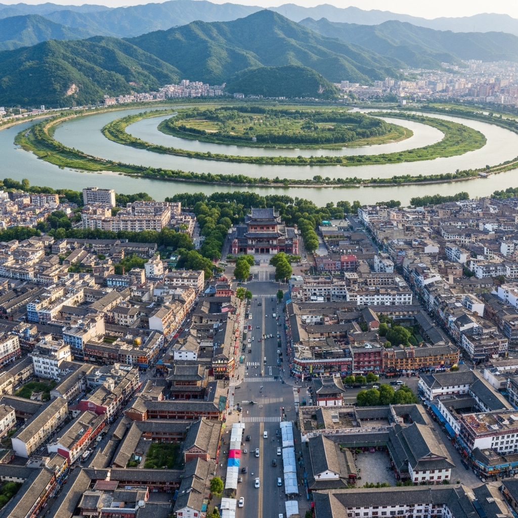 Shaoyang to Yongzhou aerial view