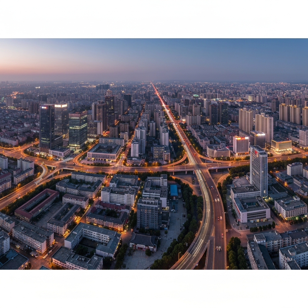 Aerial view of Changchun city