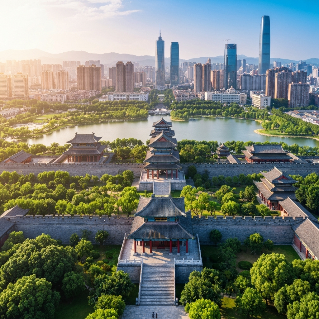 Scenic approach to Shiyan, China