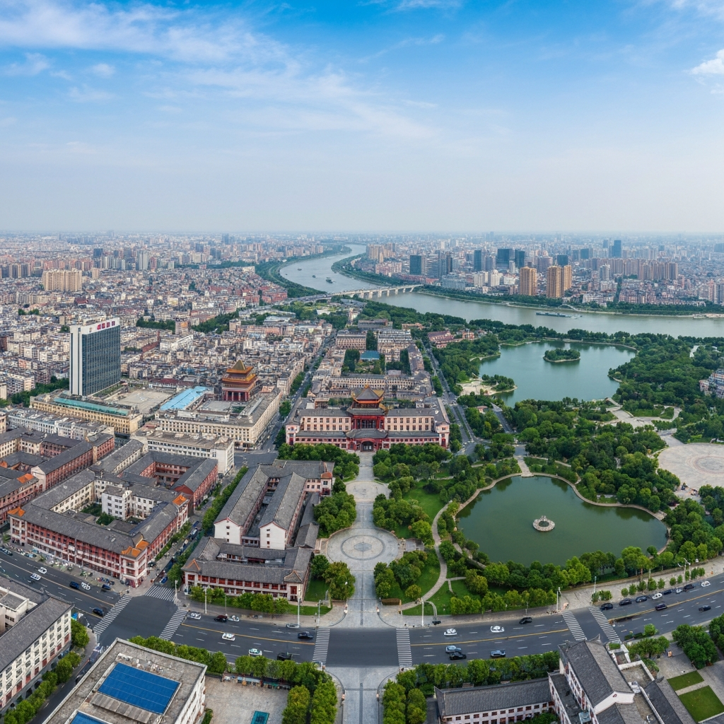 Changzhou City Aerial View