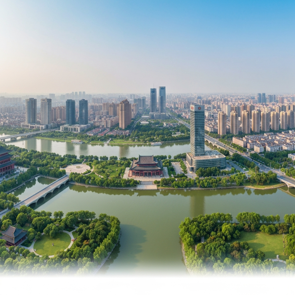 Aerial View of Changzhou
