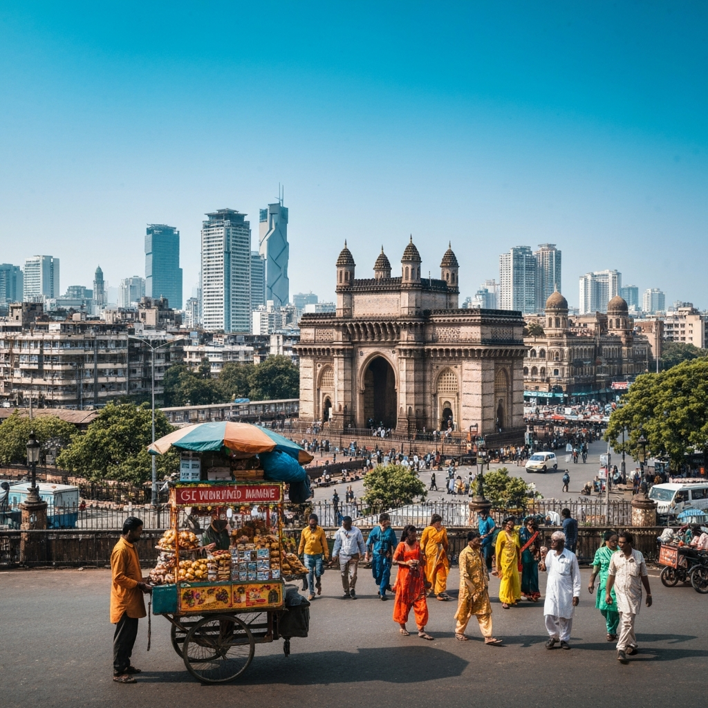 Mumbai Skyline Aerial