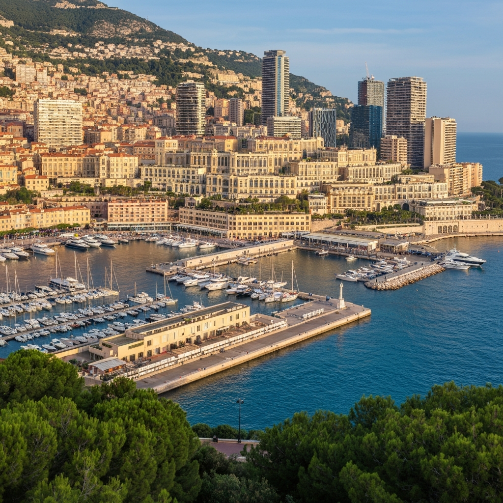Monaco coastline