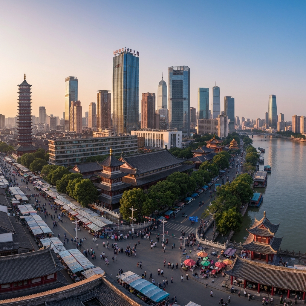 Aerial view of Wenzhou