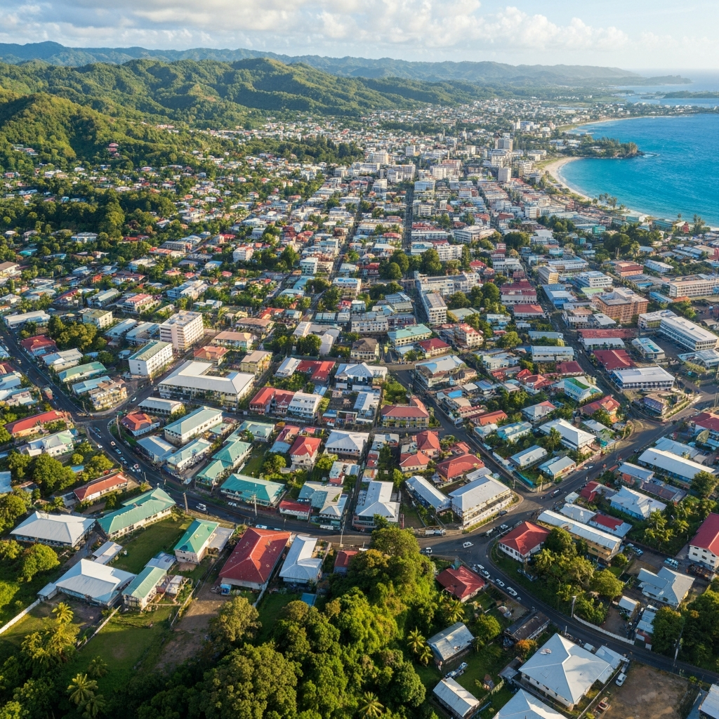 Coastline approach to Tongatapu
