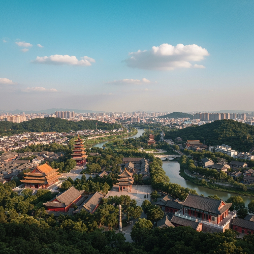Private Jet Over Shaanxi Province