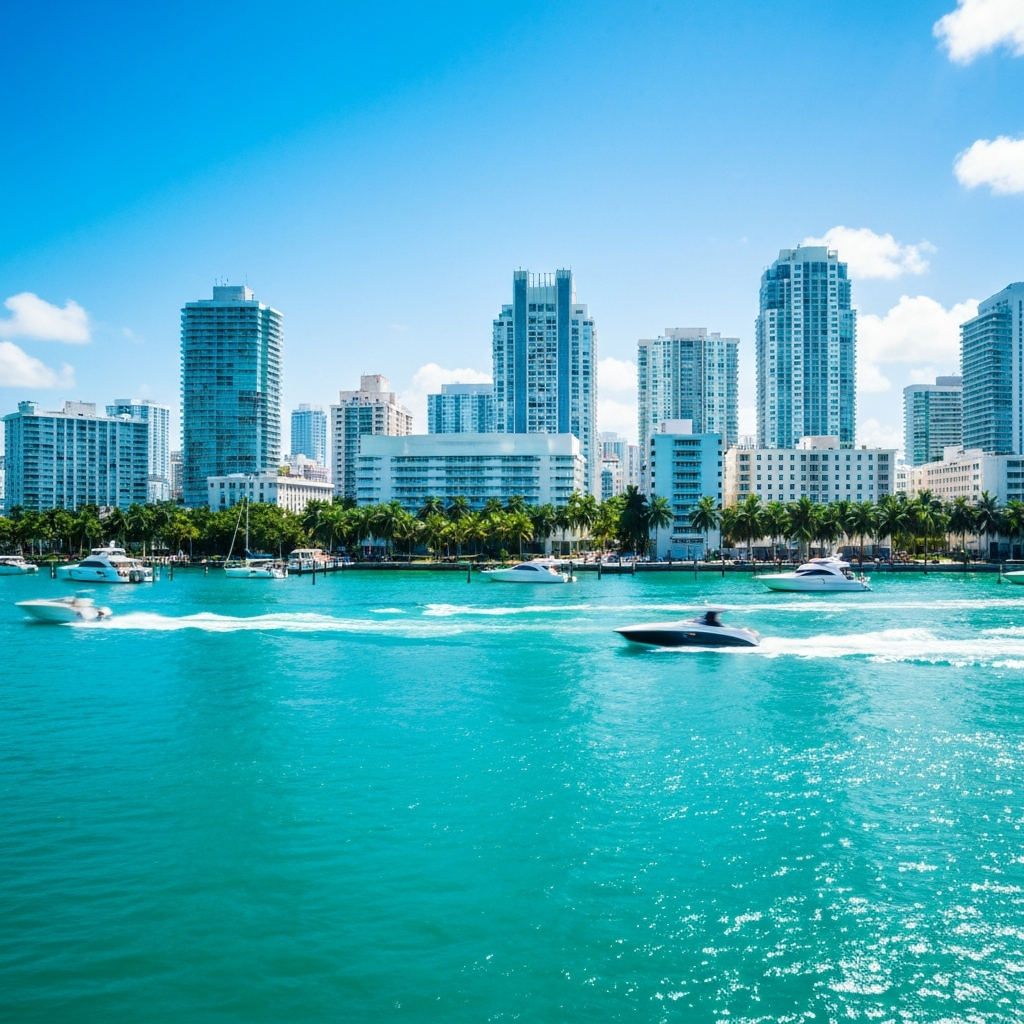 Miami aerial view