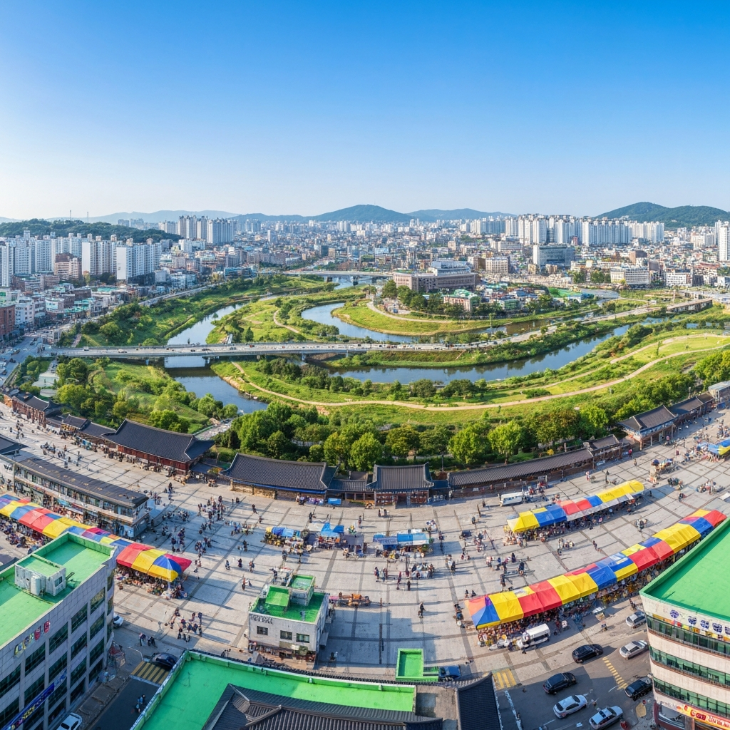 Aerial View of Changwon