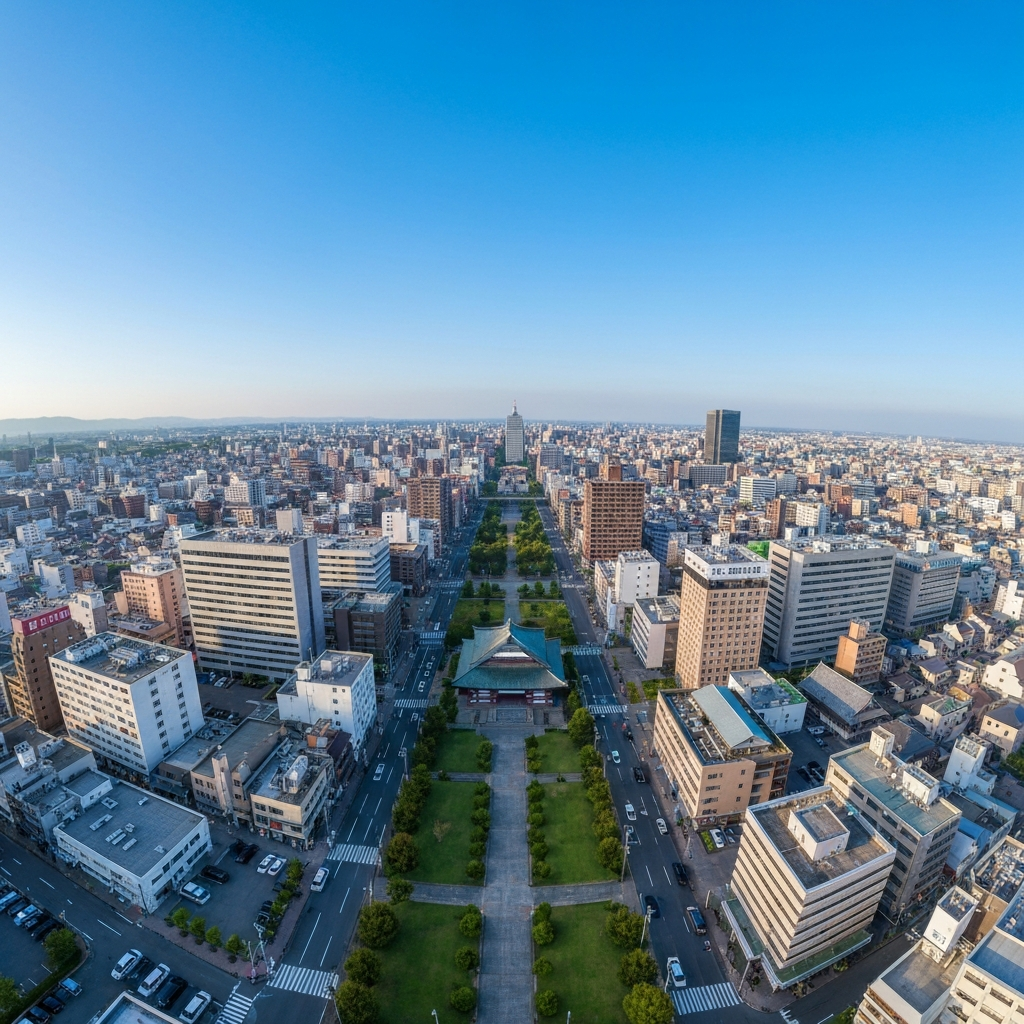 Aerial view Sapporo