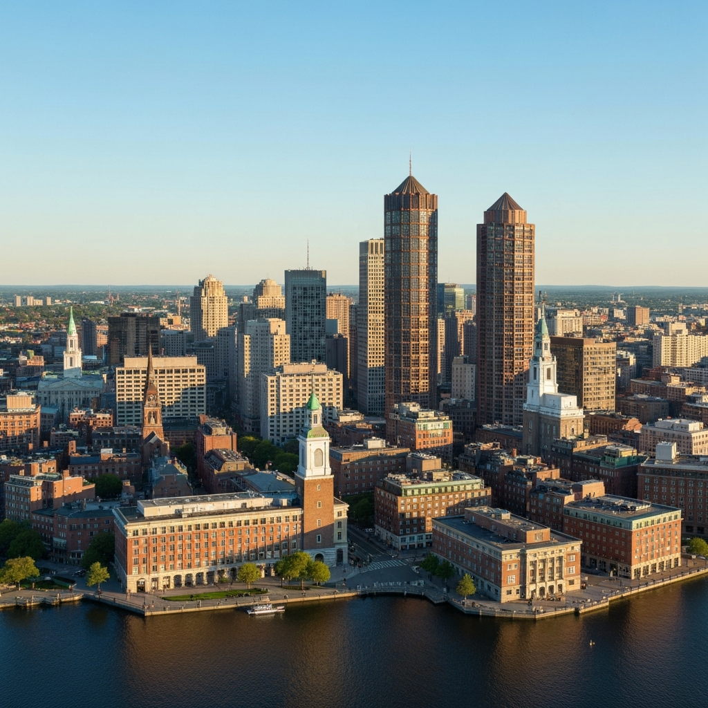 Boston aerial view