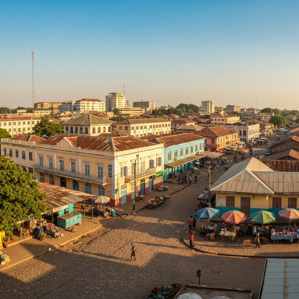 Aerial over West Africa