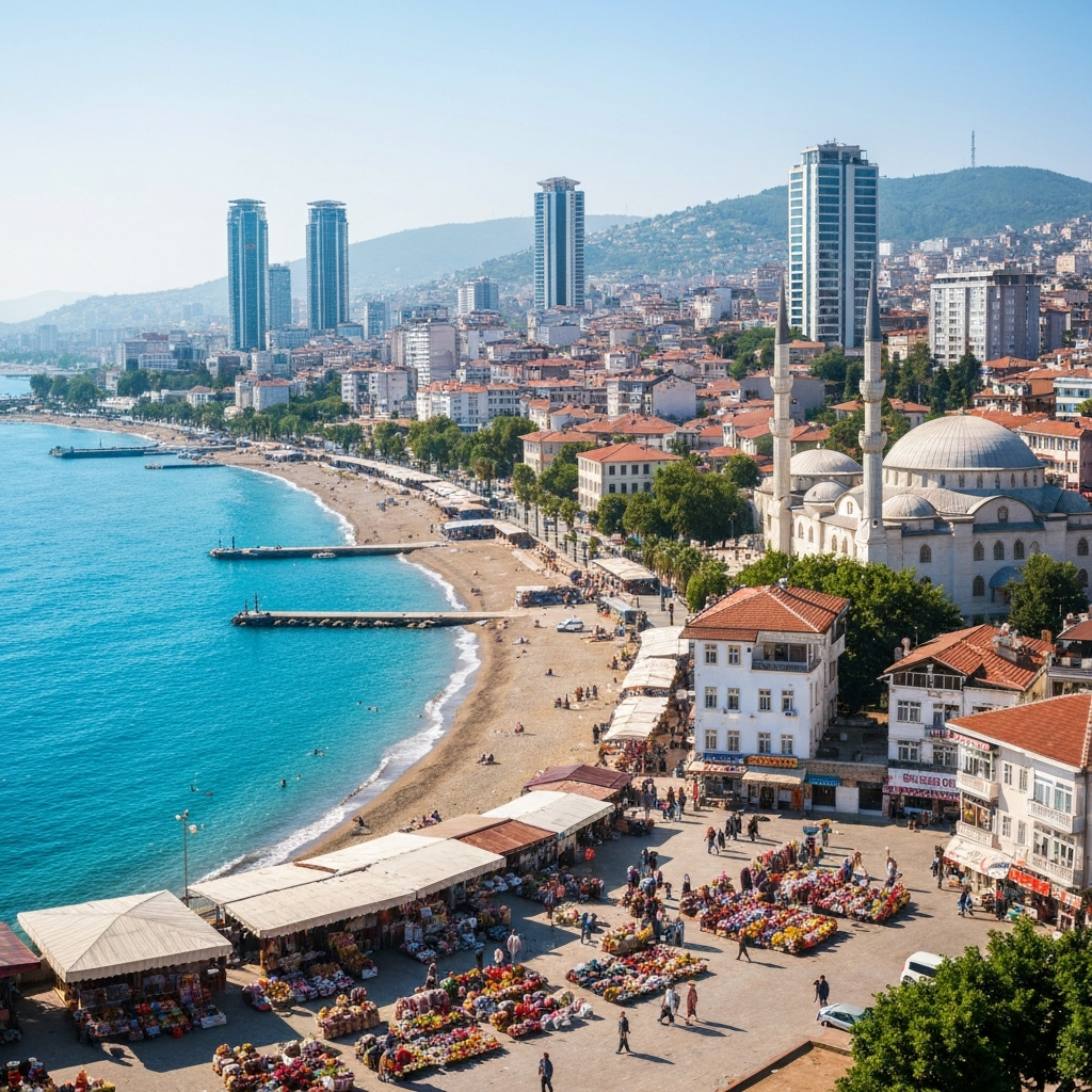 Private jet interior on Samsun to Istanbul route