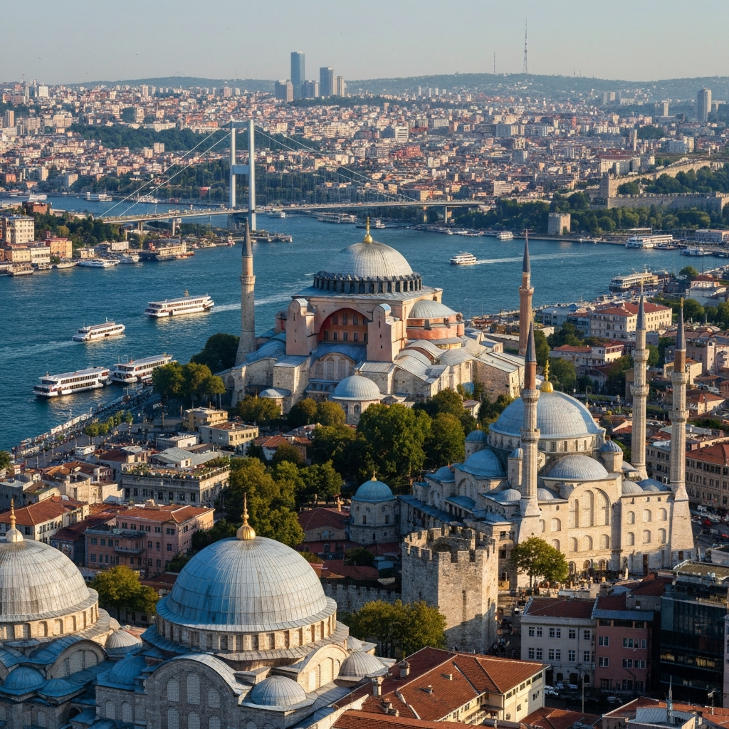 Aerial view of Istanbul