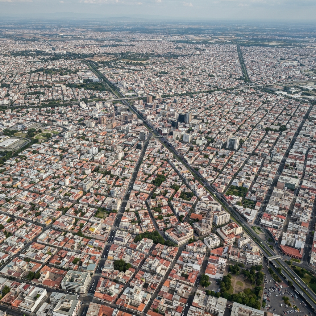 Aerial view en route to Guadalajara