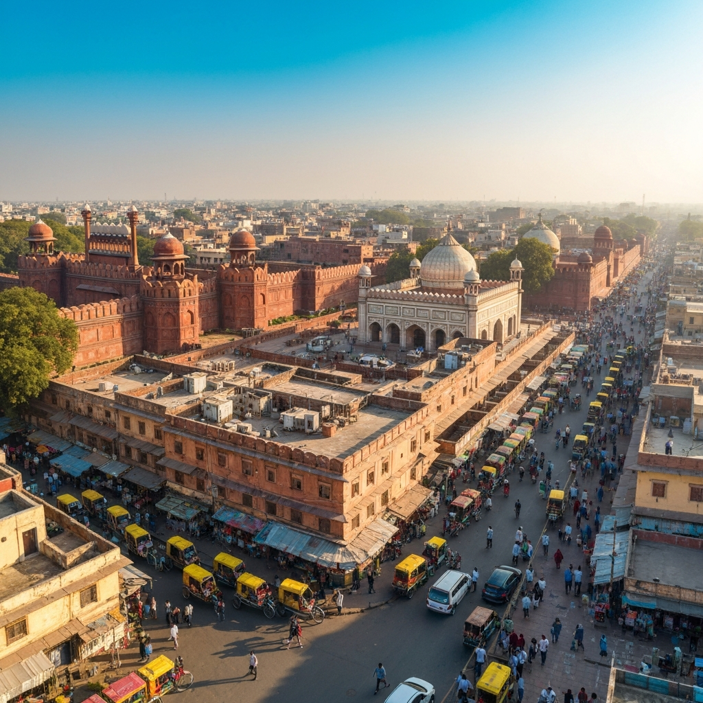 Delhi Aerial View