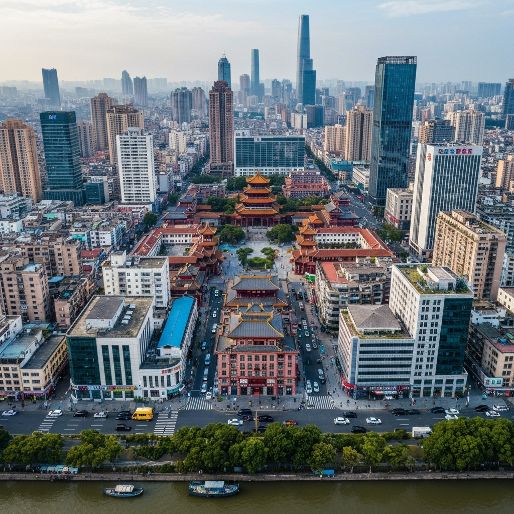 Aerial View of Guangzhou
