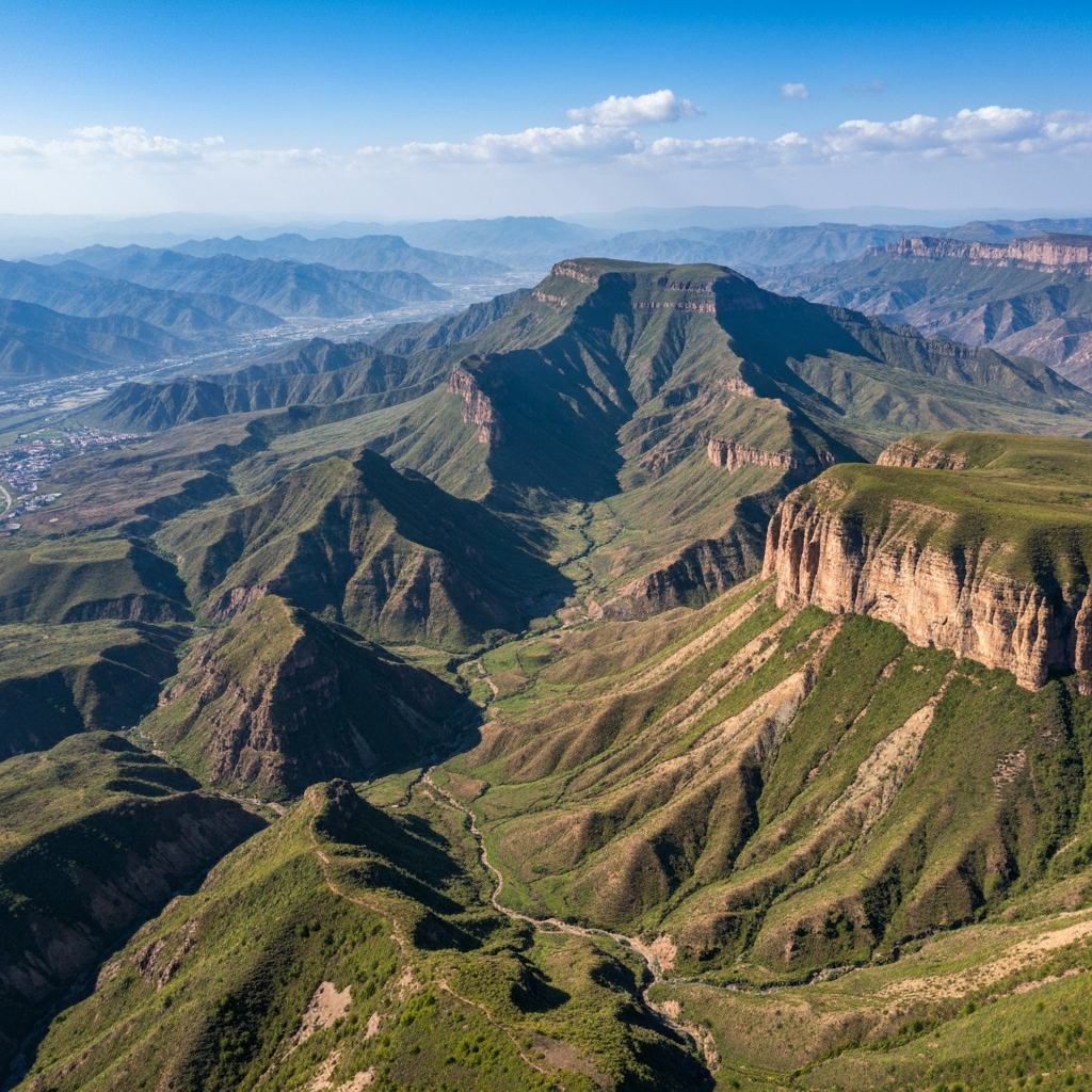 Aerial view en route to Kunming