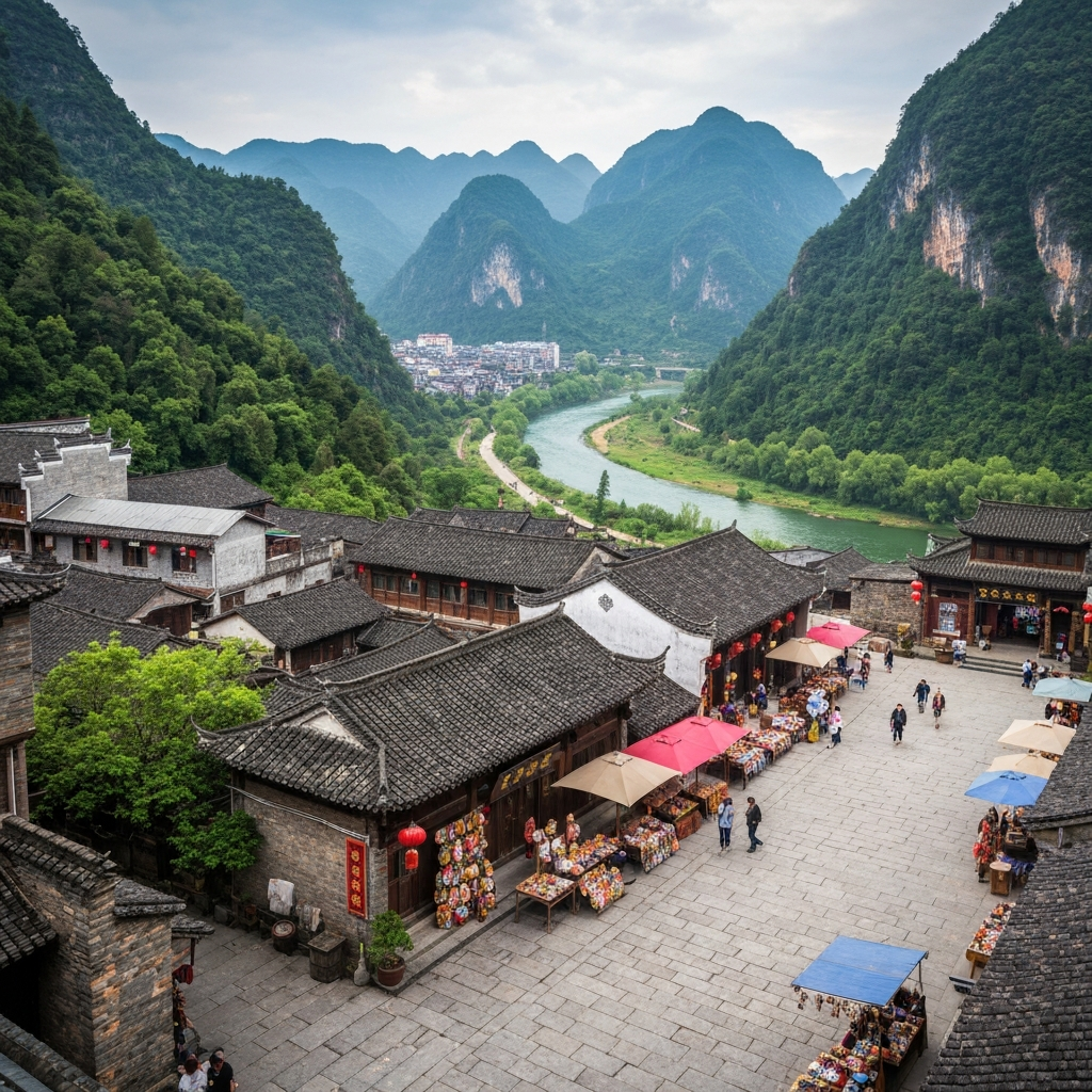 Aerial View Zhaotong