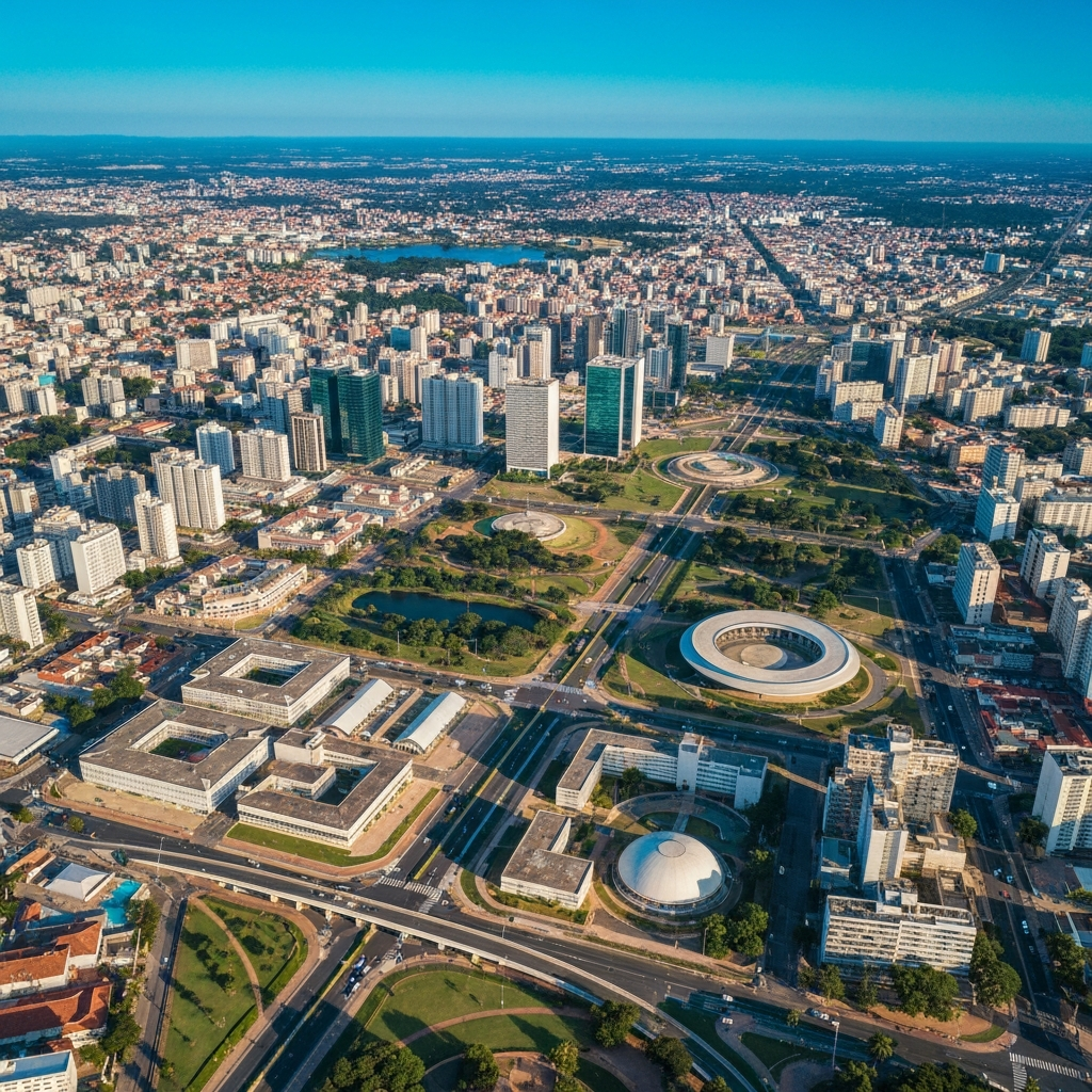Private jet on approach over Guarulhos