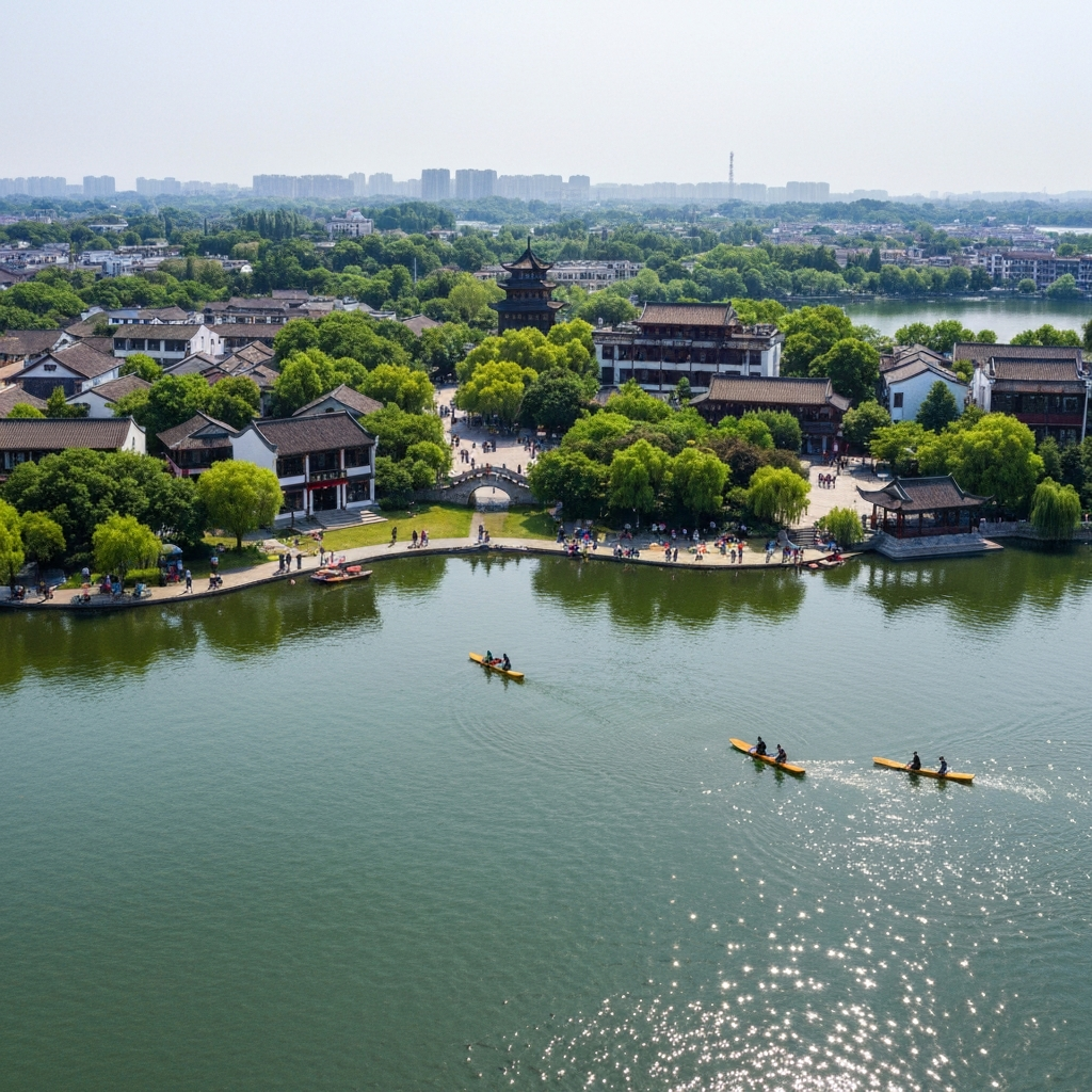 Hangzhou West Lake Aerial View