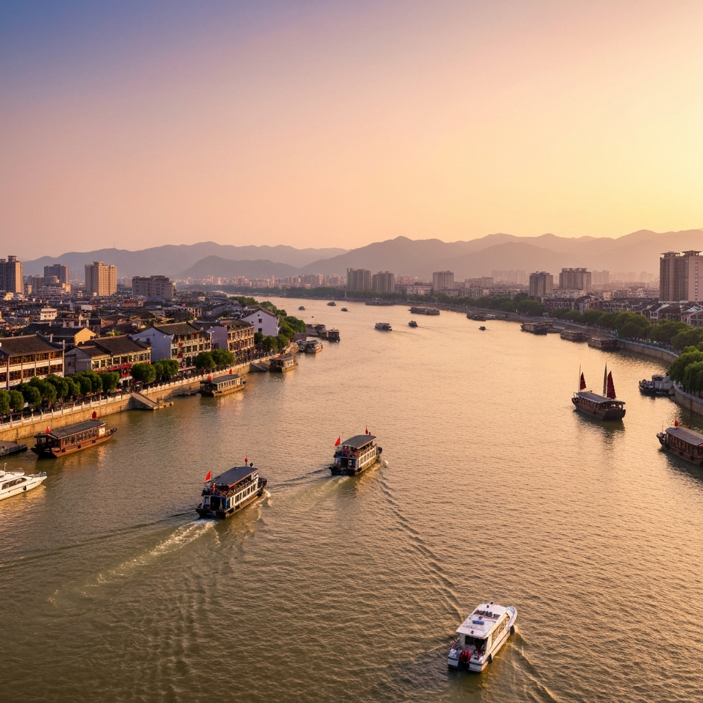 Nantong city aerial