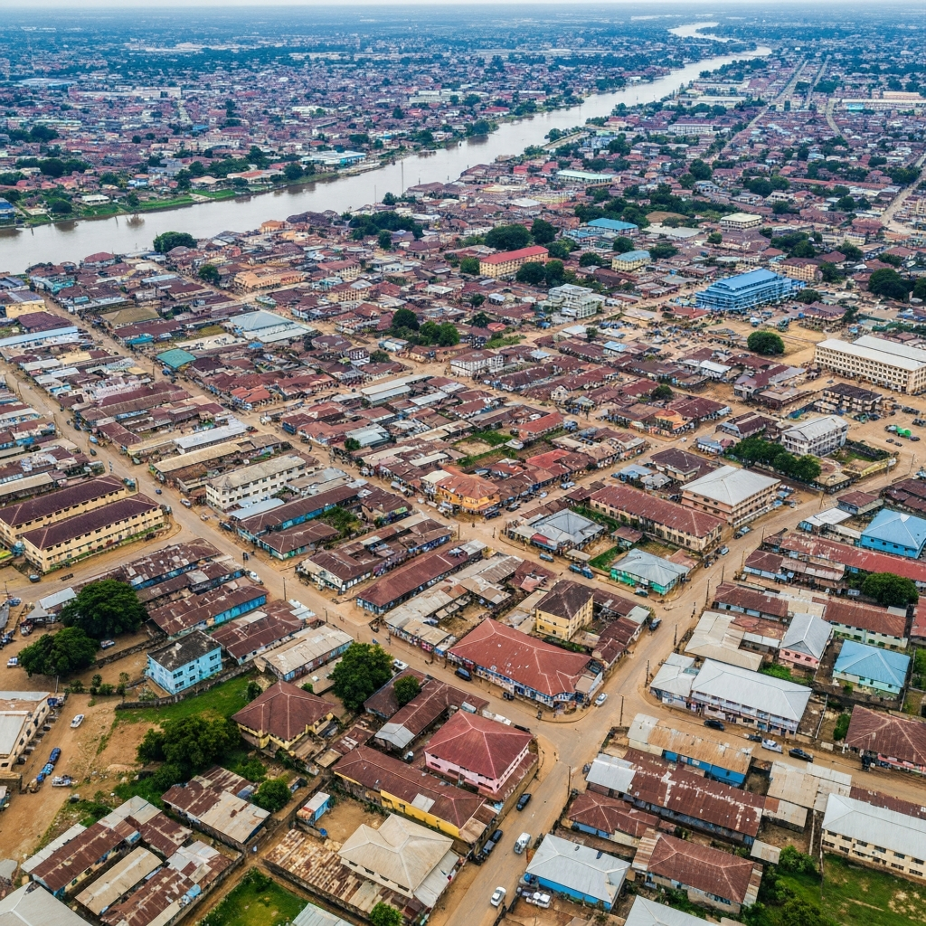 Onitsha Market from above