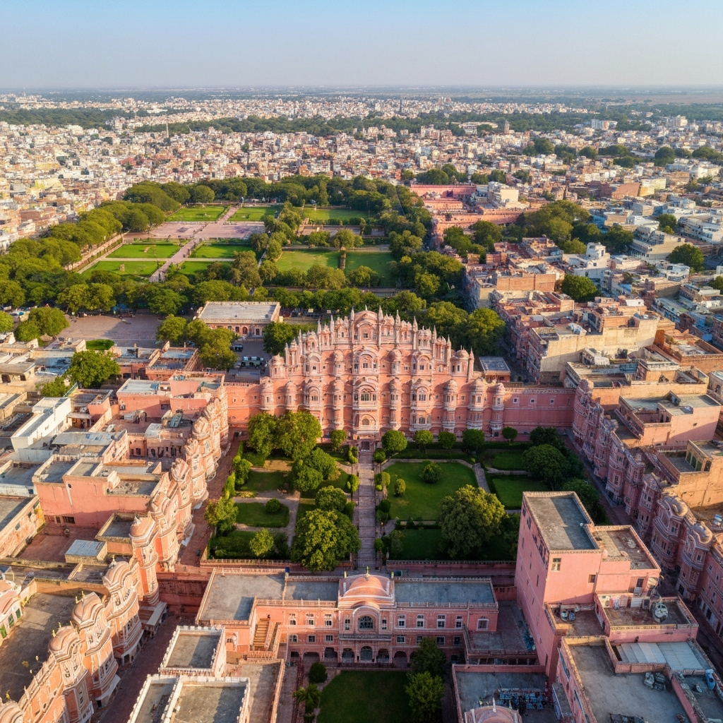 Hyderabad to Jaipur Private Jet Route