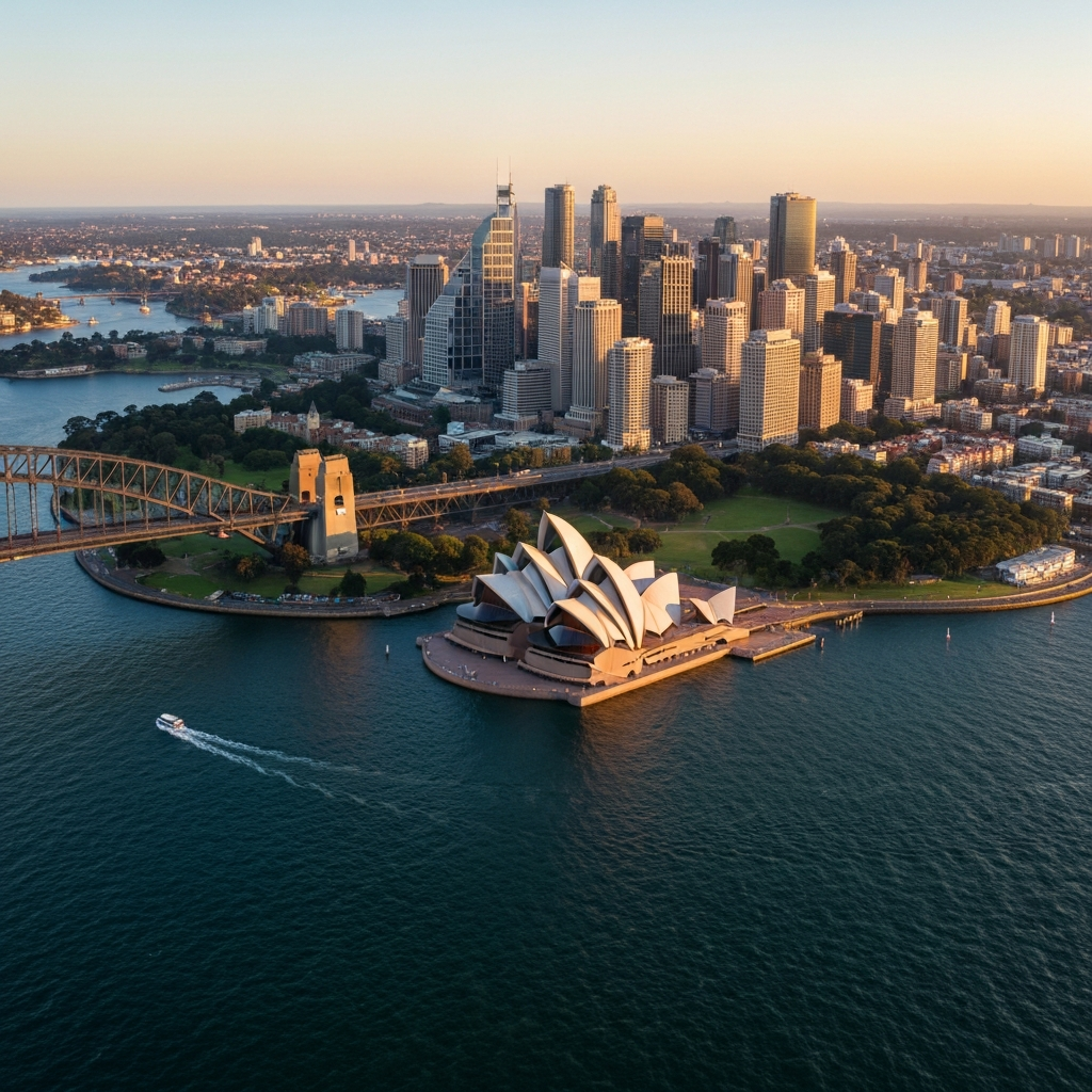 Private jet interior over Australia