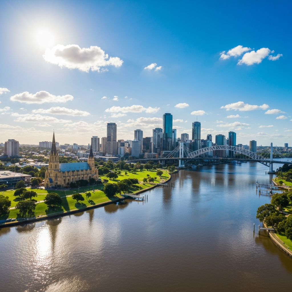 Brisbane Skyline Arrival