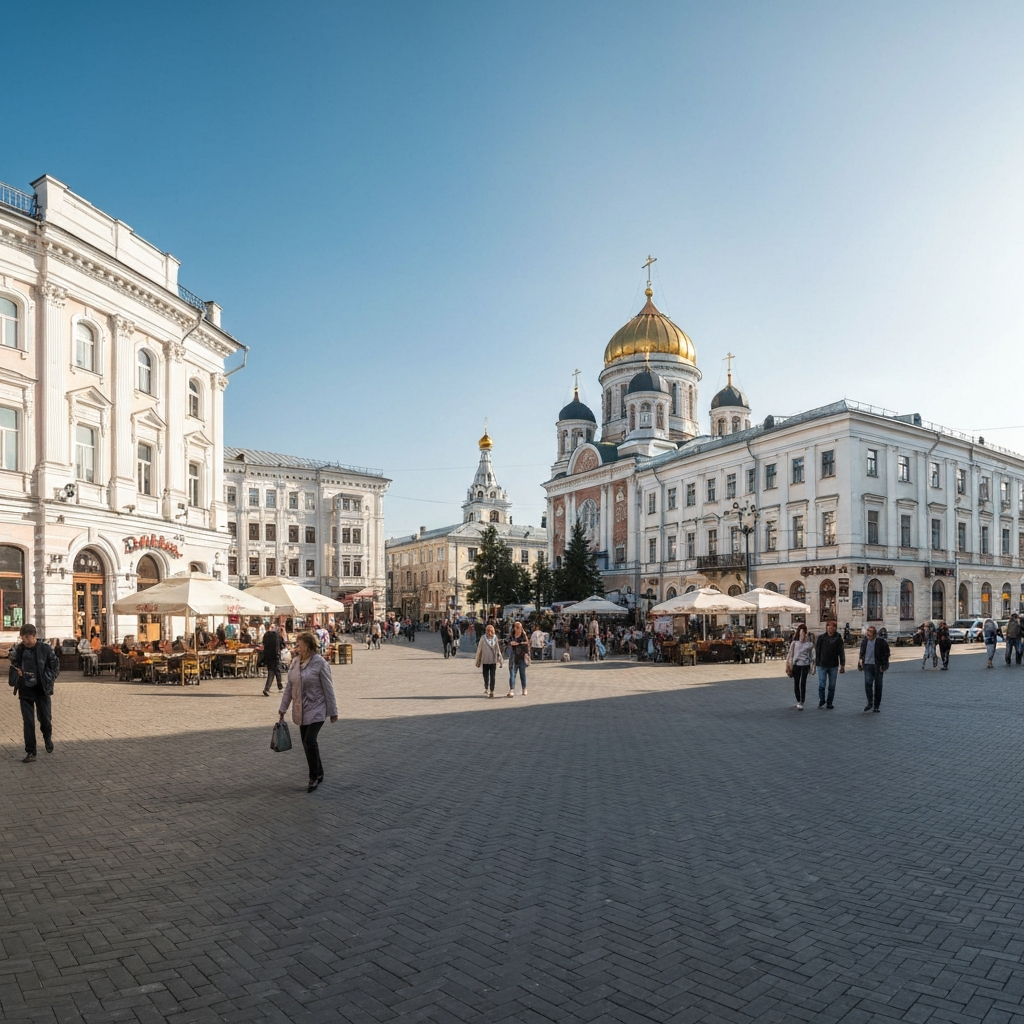 Omsk city aerial