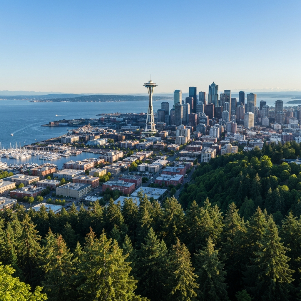 Seattle Skyline Aerial