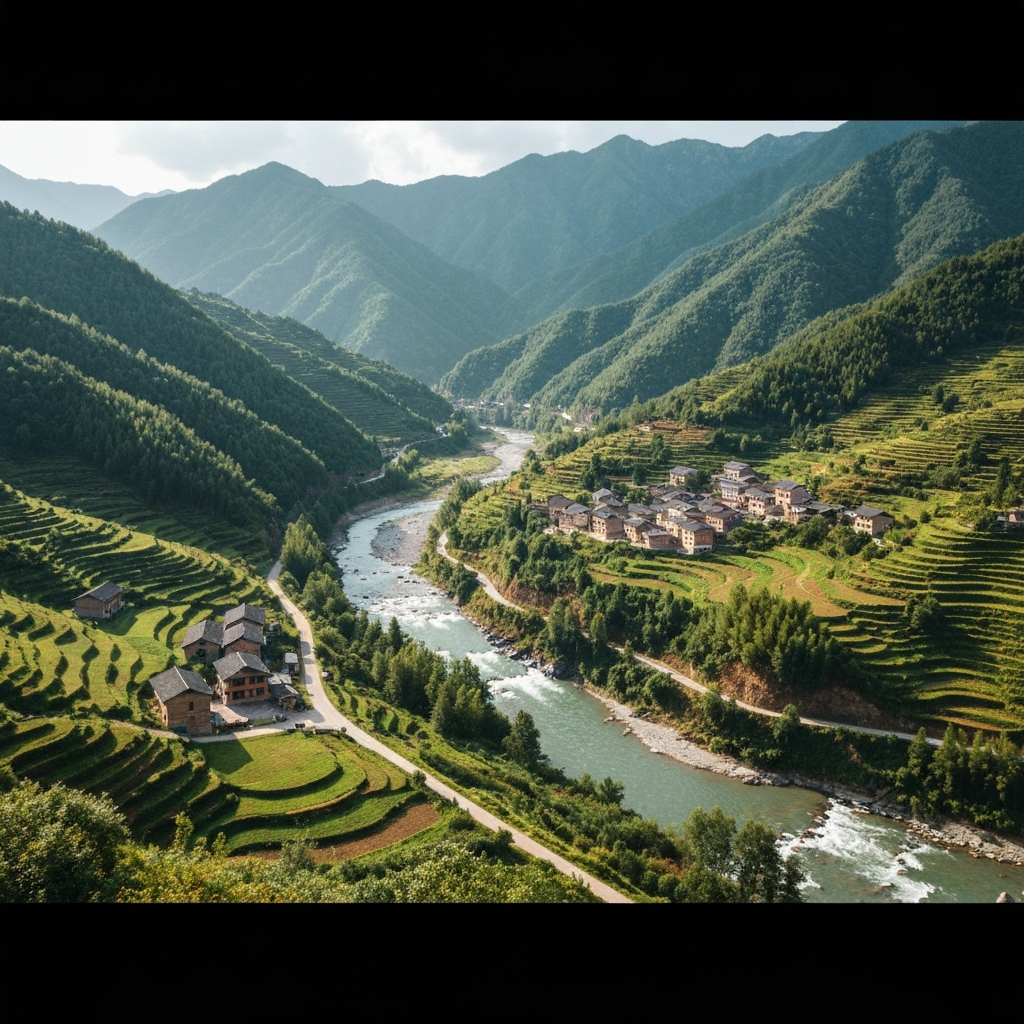 Yangquan aerial view