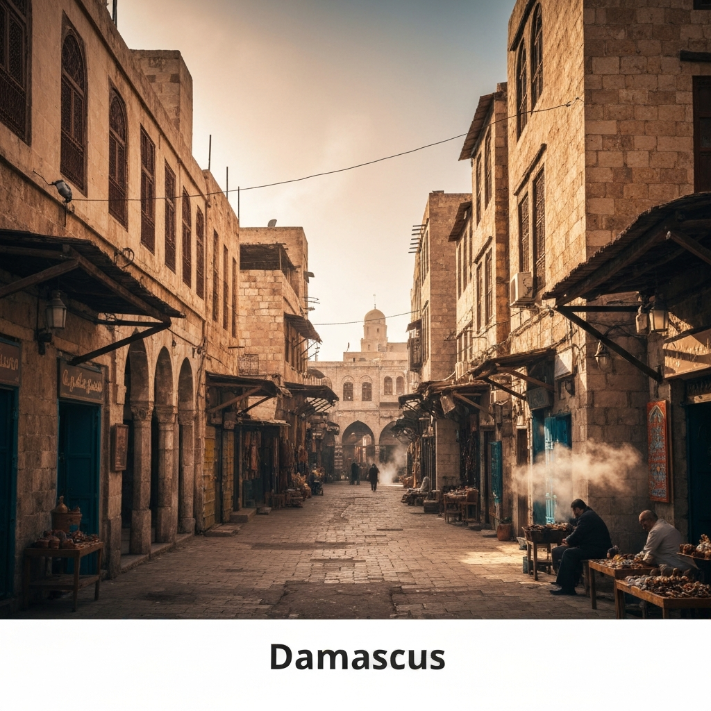 Damascus skyline private aviation