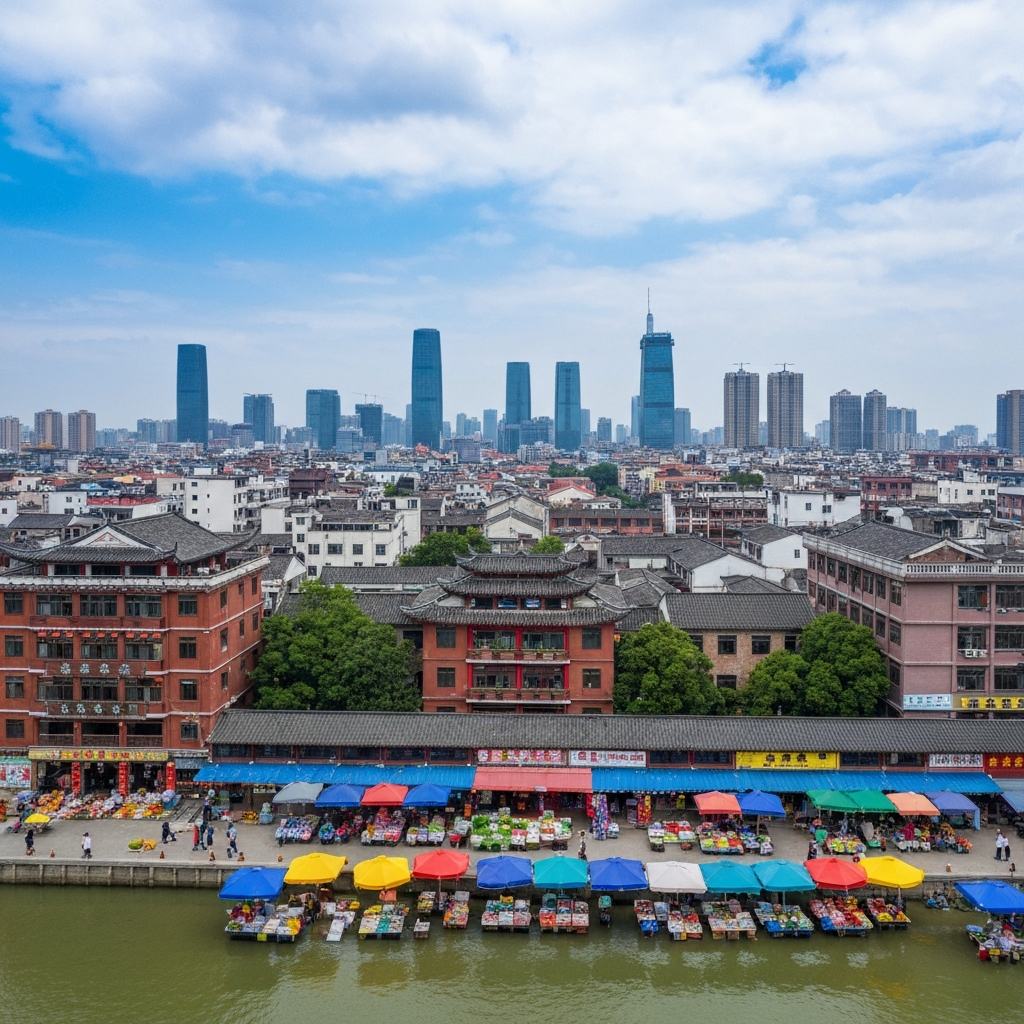 Aerial view of Zhanjiang coastline
