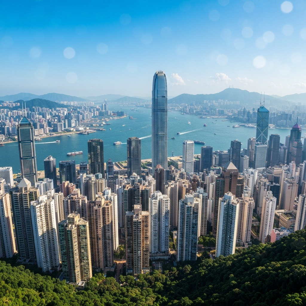 Hong Kong to Shanghai route