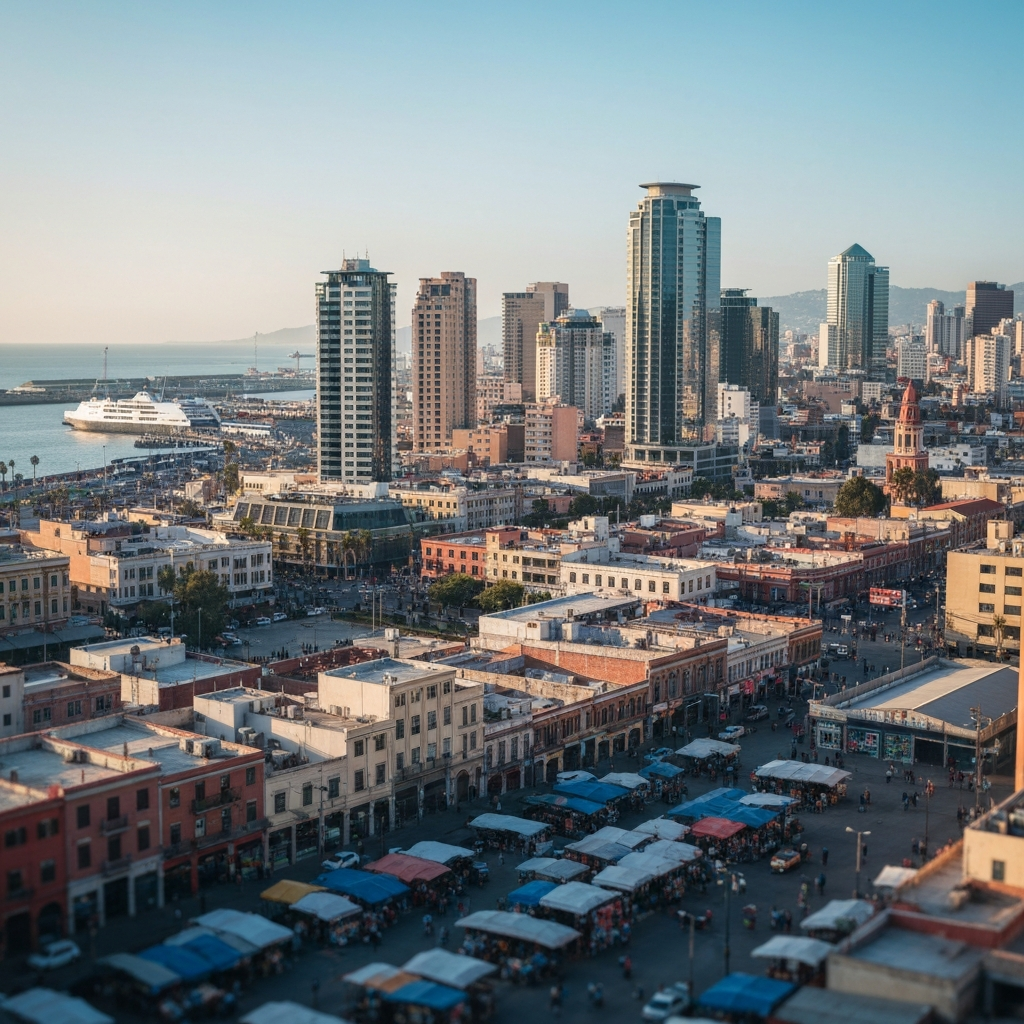 Aerial view of Tijuana