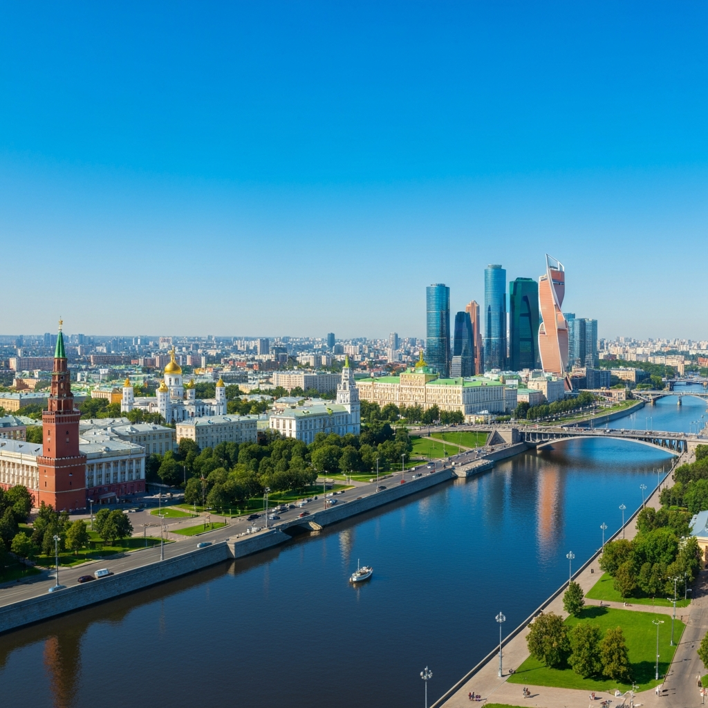 Moscow Skyline Arrival