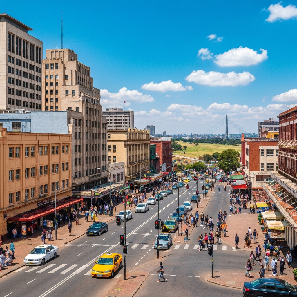 Johannesburg Skyline Arrival