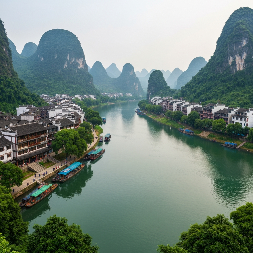 Guilin Aerial View