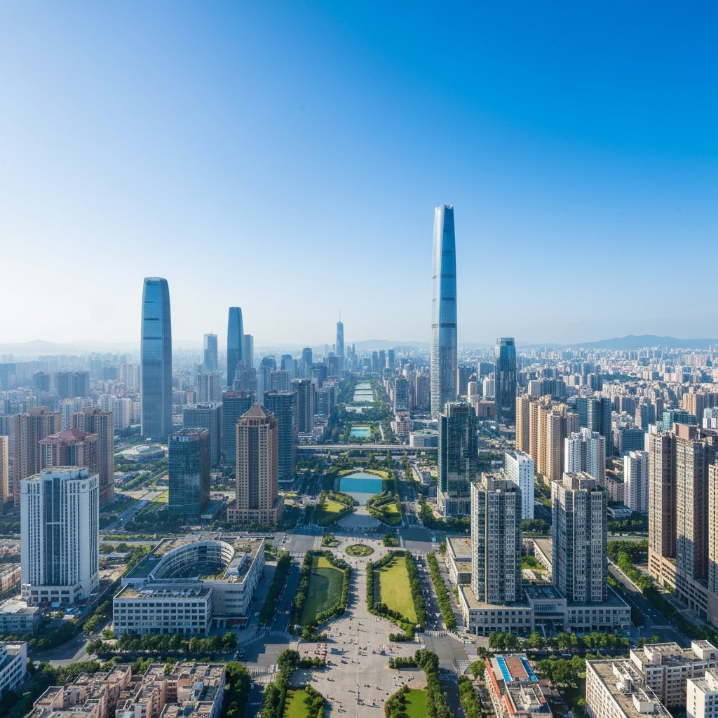 Heyuan to Shenzhen City Skyline