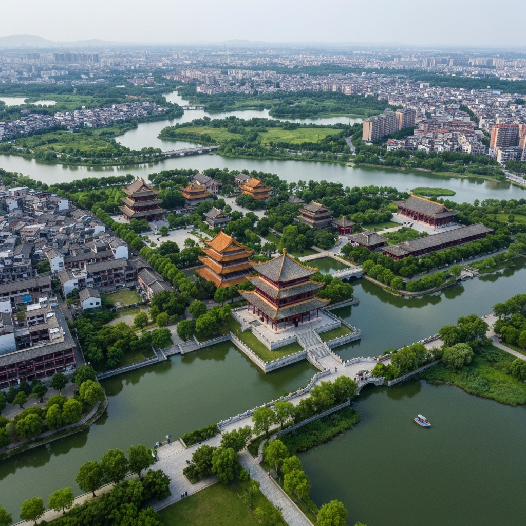 Huizhou Scenery from Private Jet